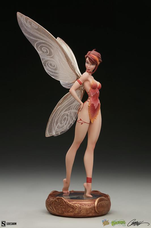 Tinkerbell In A Fall Outfit The Fairytale Fantasies Statue