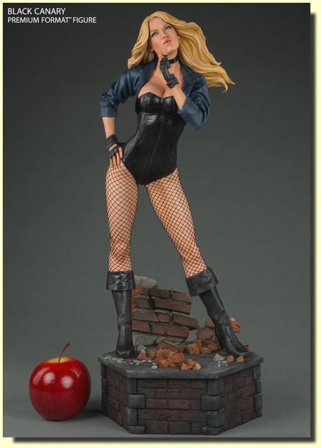 Black Canary Atop The Ruined Brick Base Premium Format Figure