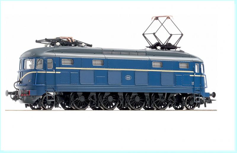 Nederlandse Spoorwegen NS #1000 HO Blue Electric Locomotive
