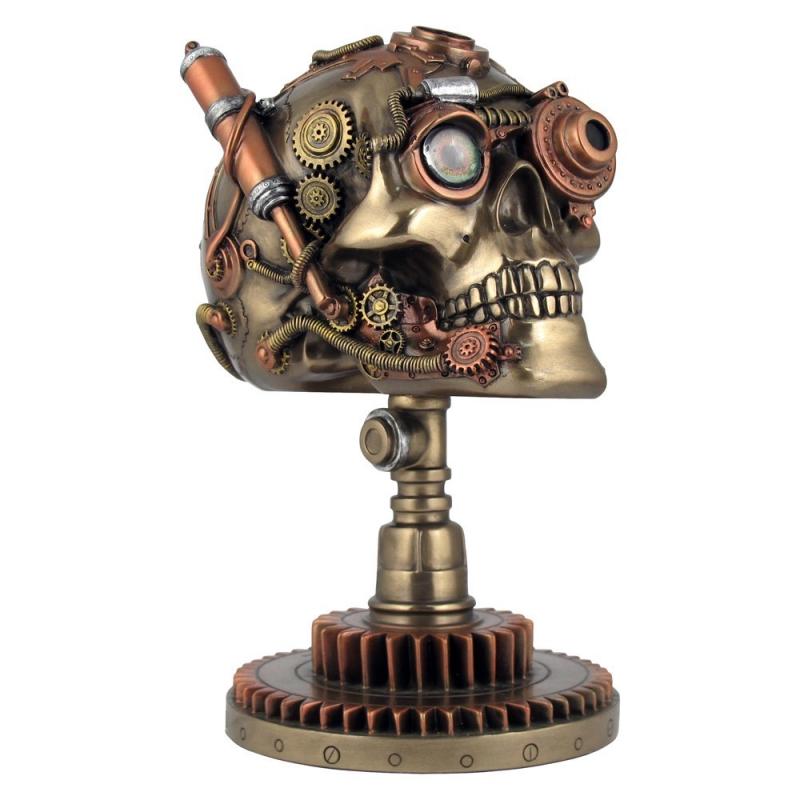 Steampunk Bionic Ocular Receiver Bronze Skull