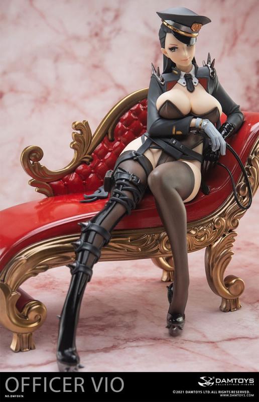 The Female Officer VIO In A Black Thigh Highs & Sofa Sexy Anime Figure Diorama