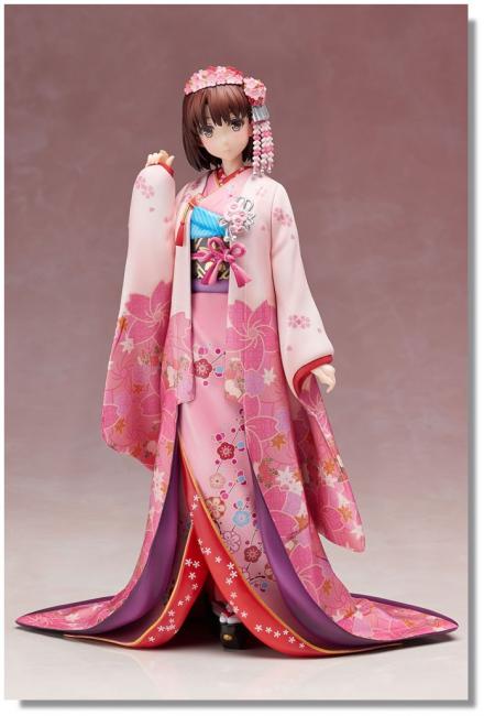 Megumi Kato In Pink Kimono Anime Figure  