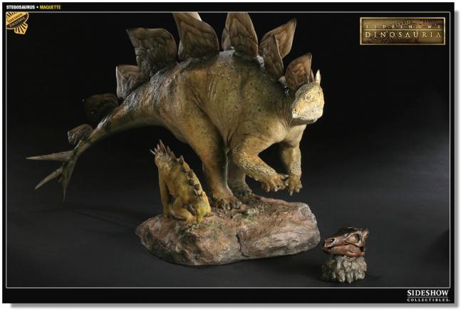 Stegosaurus Mother & Child The Jurassic Period Exclusive Collectible Statue Diorama   pravěký svět