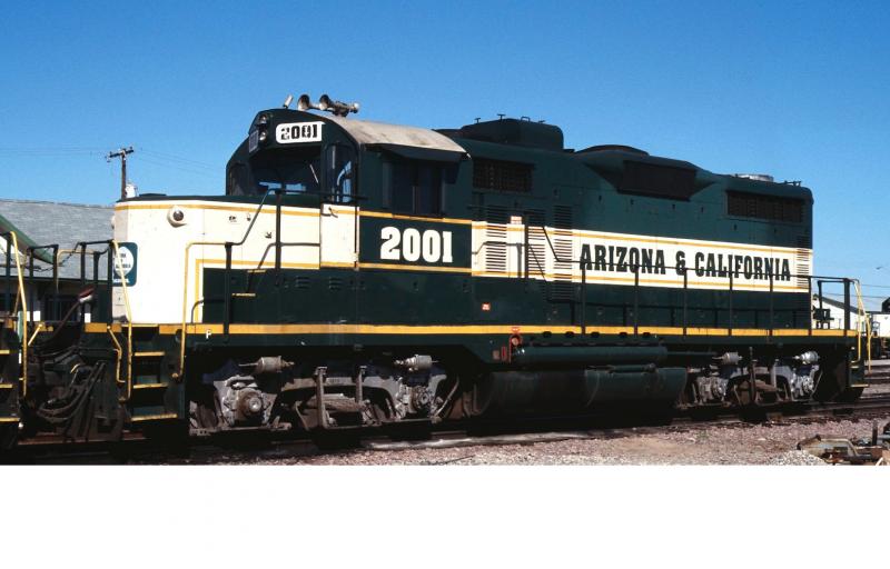 Arizona & California Railroad ARZC #2001 HO Green Yellow Cream Stripes Class EMD GP20 Road-Switcher Diesel-Electric Locomotive DC DCC & Sound Paragon4