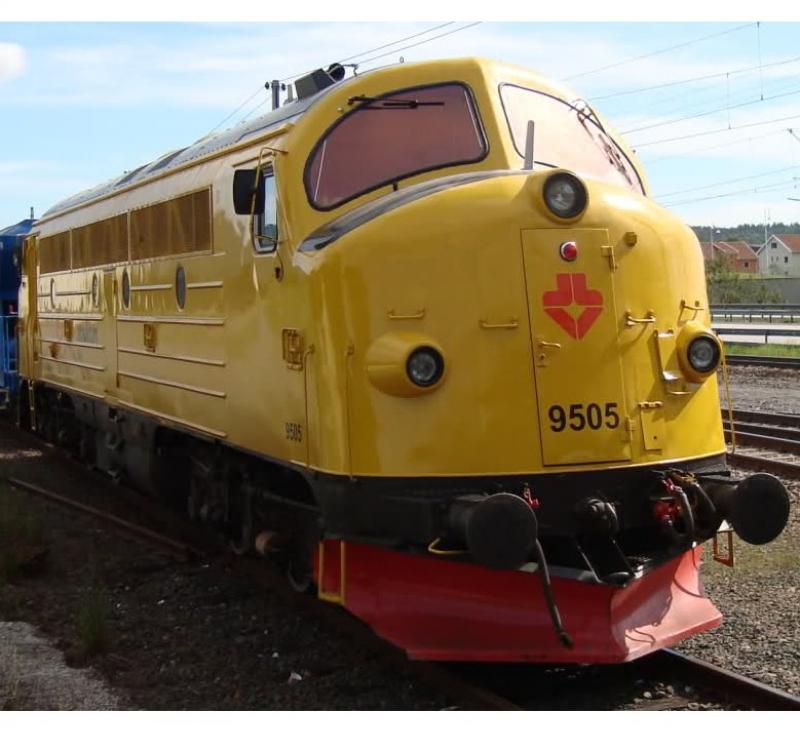 Strukton Rail Svensk #9505 HO Gammeldanskar Guld Scheme Class TMY Diesel-Electric Locomotive DCC & Sound