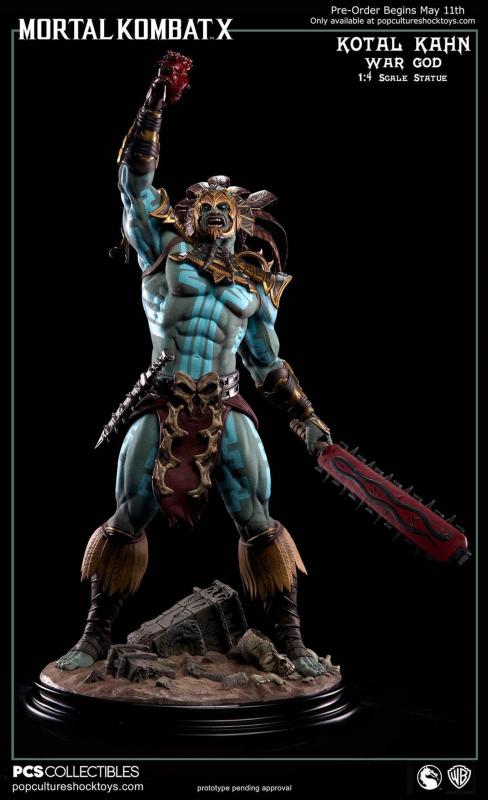 KOTAL KAHN The War God Mortal Kombat X Quarter Scale Statue