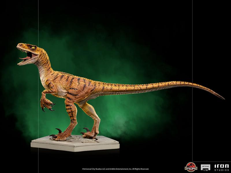 Velociraptor The Lost World Jurassic Park Art Scale 1/10 Statue pravěký svět