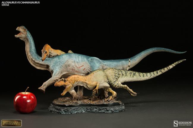 Allosaurus vs Camarasaurus In a Clash The Prehistoric Dinosauria Diorama pravěký svět