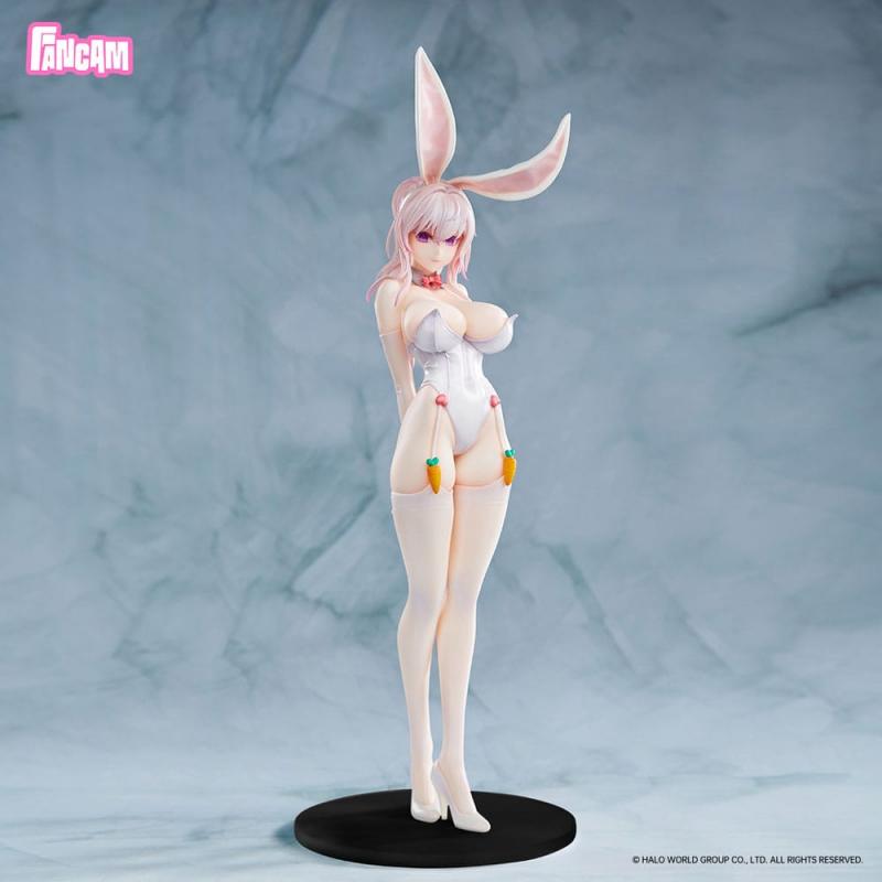 Ami Girl In A Bold White Bunny Outfit Sexy Anime Figure