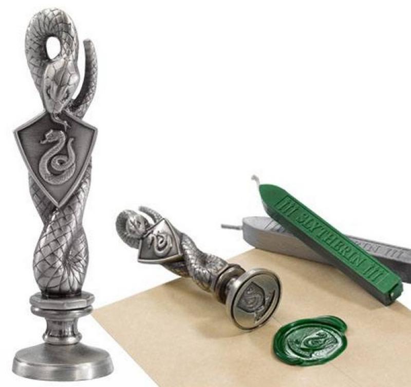 Harry Potter Slytherin Wax Stamp sada pečetidla a dvou voskových svíček