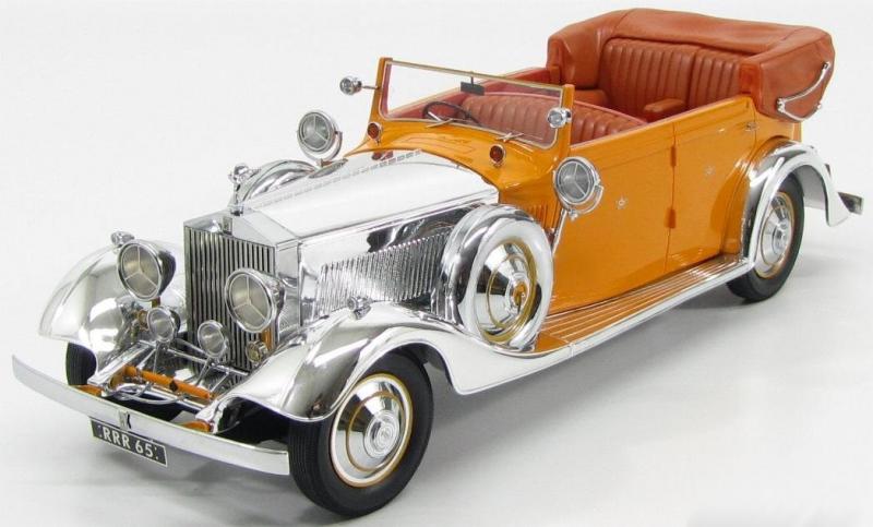 Rolls Royce Phantom II Star of India 1934 Silver Orange 1/12 Die-Cast Vehicle